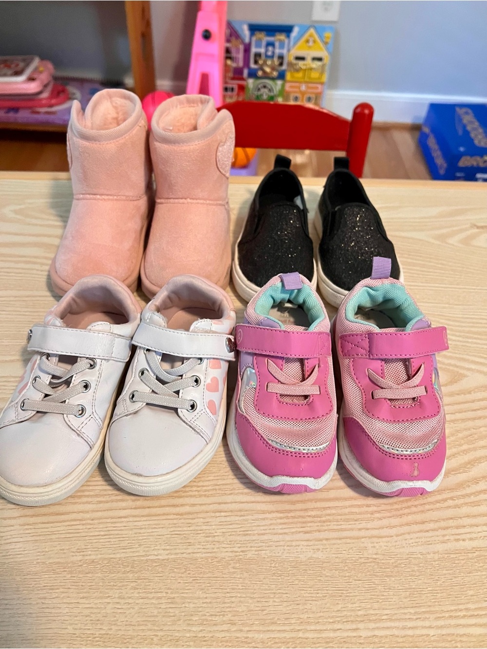 Mixed brands Toddler girl shoes Size 7